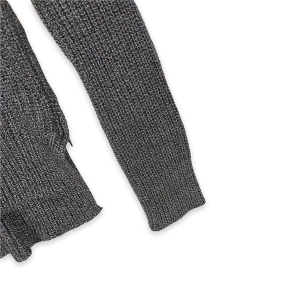 H&M Knit Side Zip Slit Sweater In Grey Size Small - Picture 2 of 8
